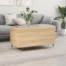 vidaXL sonoma-tölgyszínű szerelt fa dohányzóasztal 90x44,5x45 cm bútor