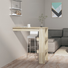 vidaXL sonoma-tölgyszínű szerelt fa fali bárasztal 102x45x103,5 cm bútor