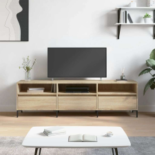 vidaXL sonoma-tölgyszínű szerelt fa fali TV-szekrény 150x30x44,5 cm bútor