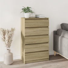 vidaXL sonoma-tölgyszínű szerelt fa fiókos szekrény 60 x 36 x 103 cm bútor