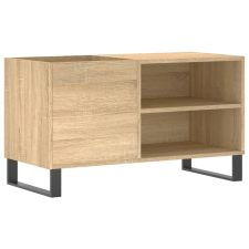 vidaXL sonoma-tölgyszínű szerelt fa hanglemezszekrény 85x38x48 cm (831711) bútor