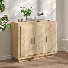 vidaXL sonoma-tölgyszínű szerelt fa tálalóasztal 92 x 35 x 75 cm bútor