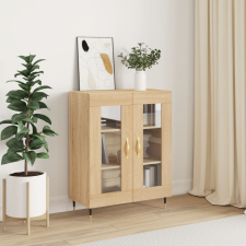 vidaXL sonoma-tölgyszínű szerelt fa tálalószekrény 69,5 x 34 x 90 cm bútor