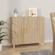 vidaXL sonoma-tölgyszínű szerelt fa tálalószekrény 90 x 34 x 80 cm bútor