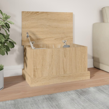 vidaXL sonoma-tölgyszínű szerelt fa tárolóláda 50 x 30 x 28 cm bútor