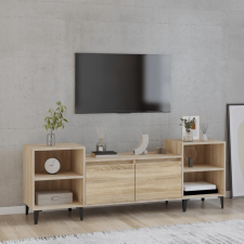 vidaXL Sonoma tölgyszínű szerelt fa TV-szekrény 160x35x55 cm bútor