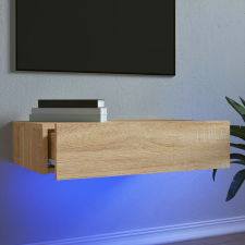 vidaXL sonoma tölgyszínű TV-szekrény LED-lámpákkal 60x35x15,5 cm bútor