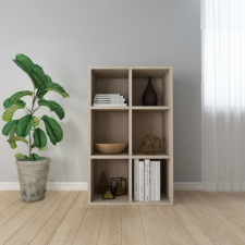 vidaXL Sonomatölgy színű forgácslap könyv-/tálalószekrény 50x25x80 cm bútor