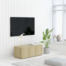 vidaXL Sonomatölgy színű forgácslap TV-szekrény 80 x 34 x 30 cm bútor