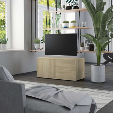 vidaXL Sonomatölgy színű forgácslap TV-szekrény 80 x 34 x 36 cm bútor