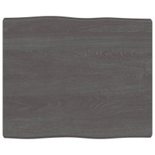 vidaXL sötétbarna kezelt tömör asztallap 60x50x(2-4) cm (363999) bútor