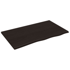 vidaXL sötétbarna kezelt tömör tölgyfa fali polc 100x60x2 cm (363809) bútor