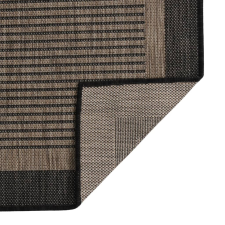 vidaXL sötétbarna lapos szövésű kültéri szőnyeg 80 x 250 cm (340842) lakástextília