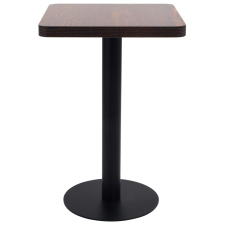 vidaXL sötétbarna MDF bisztróasztal 50 x 50 cm (286428) bútor