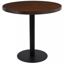 vidaXL Sötétbarna MDF bisztróasztal 80 cm bútor