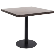 vidaXL sötétbarna MDF bisztróasztal 80 x 80 cm bútor