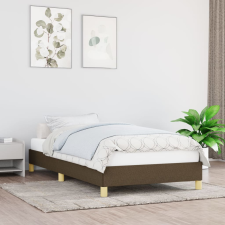 vidaXL sötétbarna szövet ágykeret 100x200 cm ágy és ágykellék