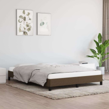vidaXL sötétbarna szövet ágykeret 140 x 190 cm ágy és ágykellék