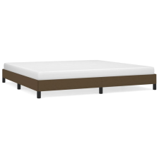 vidaXL sötétbarna szövet ágykeret 200x200 cm (346747) ágy és ágykellék