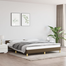 vidaXL sötétbarna szövet ágykeret fejtámlával 160 x 200 cm ágy és ágykellék