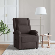 vidaXL sötétbarna szövet dönthető fotel bútor