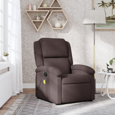 vidaXL sötétbarna szövet dönthető masszázsfotel masszázsfotel