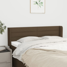 vidaXL sötétbarna szövet fejtámla 147x16x78/88 cm ágy és ágykellék