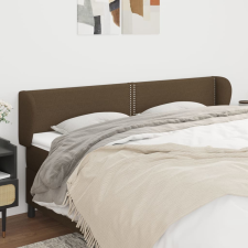 vidaXL sötétbarna szövet fejtámla 163x23x78/88 cm ágy és ágykellék