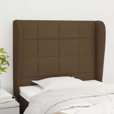 vidaXL sötétbarna szövet fejtámla szárnyakkal 103 x 23 x 118/128 cm ágy és ágykellék
