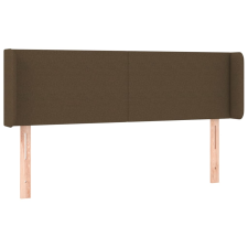vidaXL sötétbarna szövet fejtámla szárnyakkal 147x16x78/88 cm (3118489) ágy és ágykellék