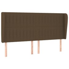 vidaXL sötétbarna szövet fejtámla szárnyakkal 203x23x118/128 cm (3118219) ágy és ágykellék