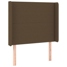 vidaXL sötétbarna szövet fejtámla szárnyakkal 83x16x118/128 cm (3119277) ágy és ágykellék