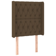 vidaXL sötétbarna szövet fejtámla szárnyakkal 83x16x118/128 cm (3119893) ágy és ágykellék