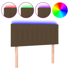 vidaXL sötétbarna szövet LED-es fejtámla 90x5x78/88 cm (3121835) ágy és ágykellék
