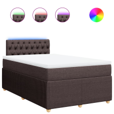vidaXL sötétbarna szövet rugós ágy matraccal 120 x 190 cm (3289705) ágy és ágykellék