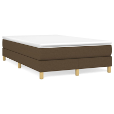 vidaXL sötétbarna szövet rugós ágy matraccal 120 x 200 cm (3144162) ágy és ágykellék
