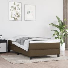 vidaXL sötétbarna szövet rugós ágy matraccal 80 x 200 cm ágy és ágykellék