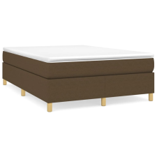 vidaXL sötétbarna szövet rugós ágykeret 140x200 cm (3120964) ágy és ágykellék