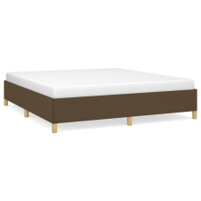 vidaXL sötétbarna szövet rugós ágykeret 180x200 cm (3120980) ágy és ágykellék