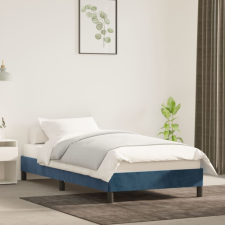 vidaXL Sötétkék bársony ágykeret 100x200 cm ágy és ágykellék