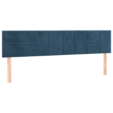 vidaXL sötétkék bársony fejtámla 100x5x78/88 cm (346100) ágy és ágykellék