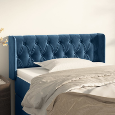 vidaXL sötétkék bársony fejtámla 103x16x78/88 cm ágy és ágykellék