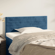 vidaXL sötétkék bársony fejtámla 80 x 5 x 78/88 cm ágy és ágykellék