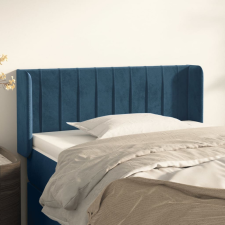 vidaXL sötétkék bársony fejtámla 83x16x78/88 cm ágy és ágykellék