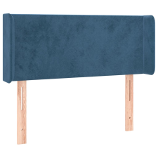 vidaXL sötétkék bársony fejtámla szárnyakkal 83x16x78/88 cm ágy és ágykellék