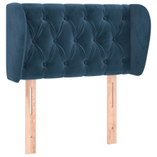 vidaXL sötétkék bársony fejtámla szárnyakkal 83x23x78/88 cm (3117514) ágy és ágykellék