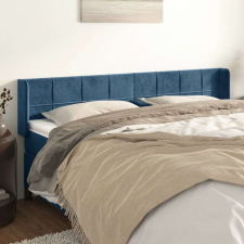 vidaXL sötétkék bársony szárnyas fejtámla 183x16x78/88 cm ágy és ágykellék