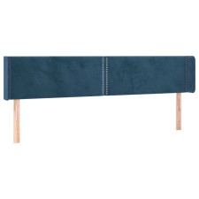 vidaXL sötétkék bársony szárnyas fejtámla 183x16x78/88 cm (3118692) ágy és ágykellék