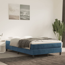 vidaXL sötétkék bársony zsebrugós ágymatrac 120 x 220 x 20 cm ágy és ágykellék