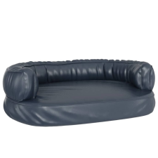 vidaXL sötétkék ergonomikus műbőr kutyaágy 75 x 53 cm (171314) szállítóbox, fekhely kutyáknak